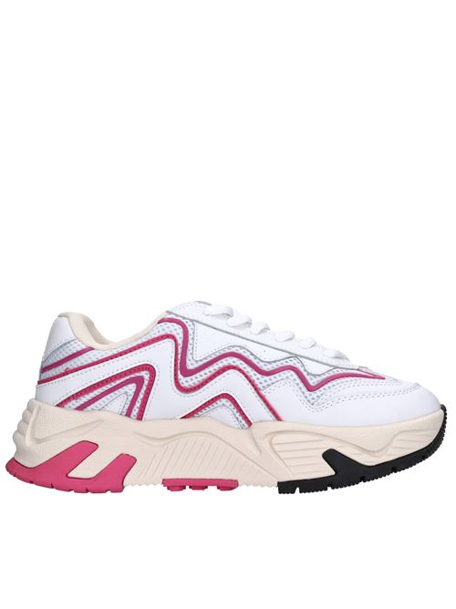 Sneakers in leather and fabric MSGM | 3441MDS701 340 15BIANCO FUXIA